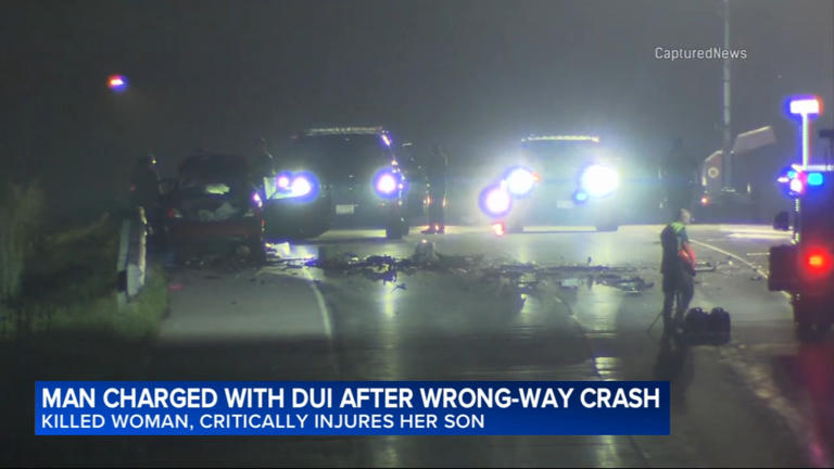 Man charged with DUI after wrong-way crash kills woman, critically ...