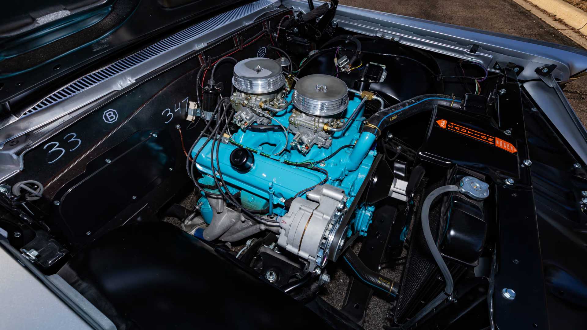 1963 Pontiac Catalina Super Duty Swiss Cheese V8 Engine
