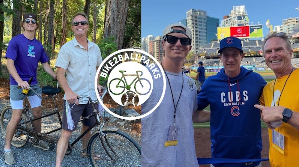 Father & son biking to all MLB stadiums to support St. Jude's