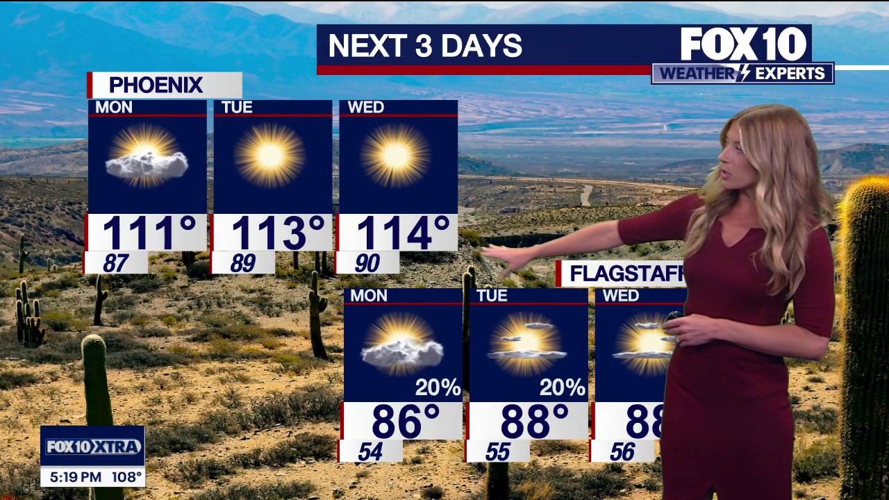 Arizona weather forecast: Extreme heat warnings and mountain thunderstorms
