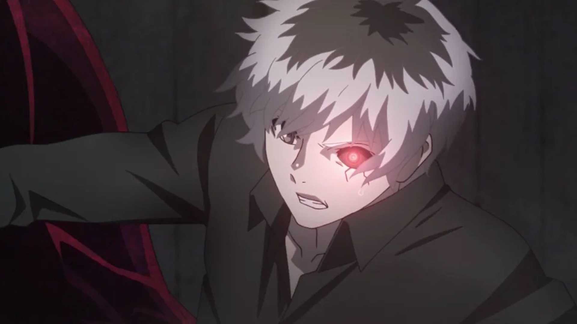 Ken Kaneki in Tokyo Ghoul season 2.