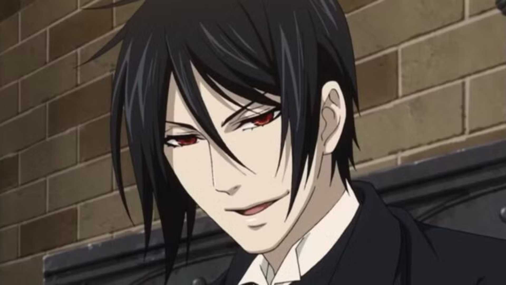 A mischievous man with dark hair in Black Butler season 2.