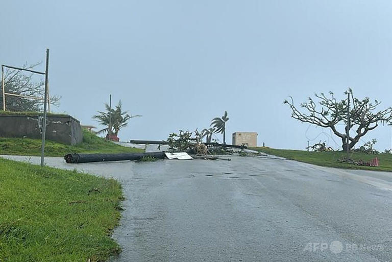 台風9号、ロタ島で「甚大な被害」80m/sの猛烈な暴風