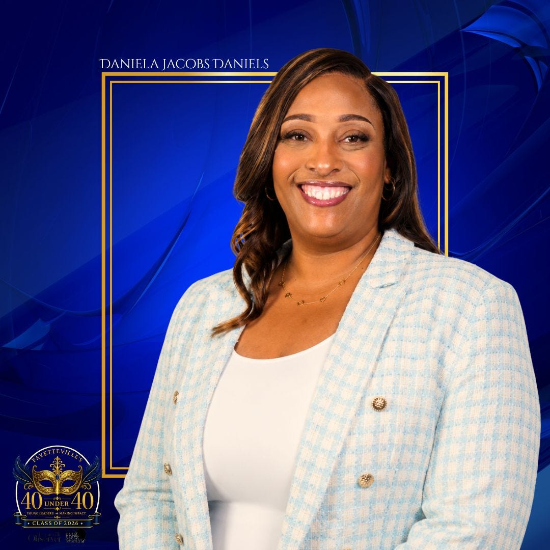 Daniela Jacobs Daniels named to Fayetteville's 40 under 40 class of 2026