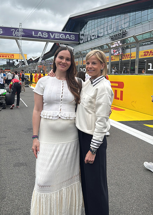 Adele makes rare outing at Silverstone and looks so different