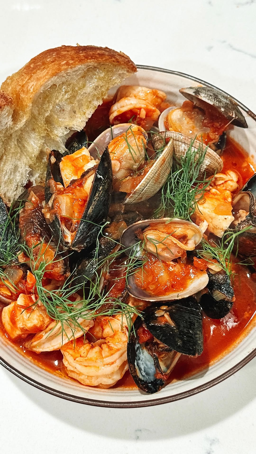 Classic cioppino seafood stew made easy at home