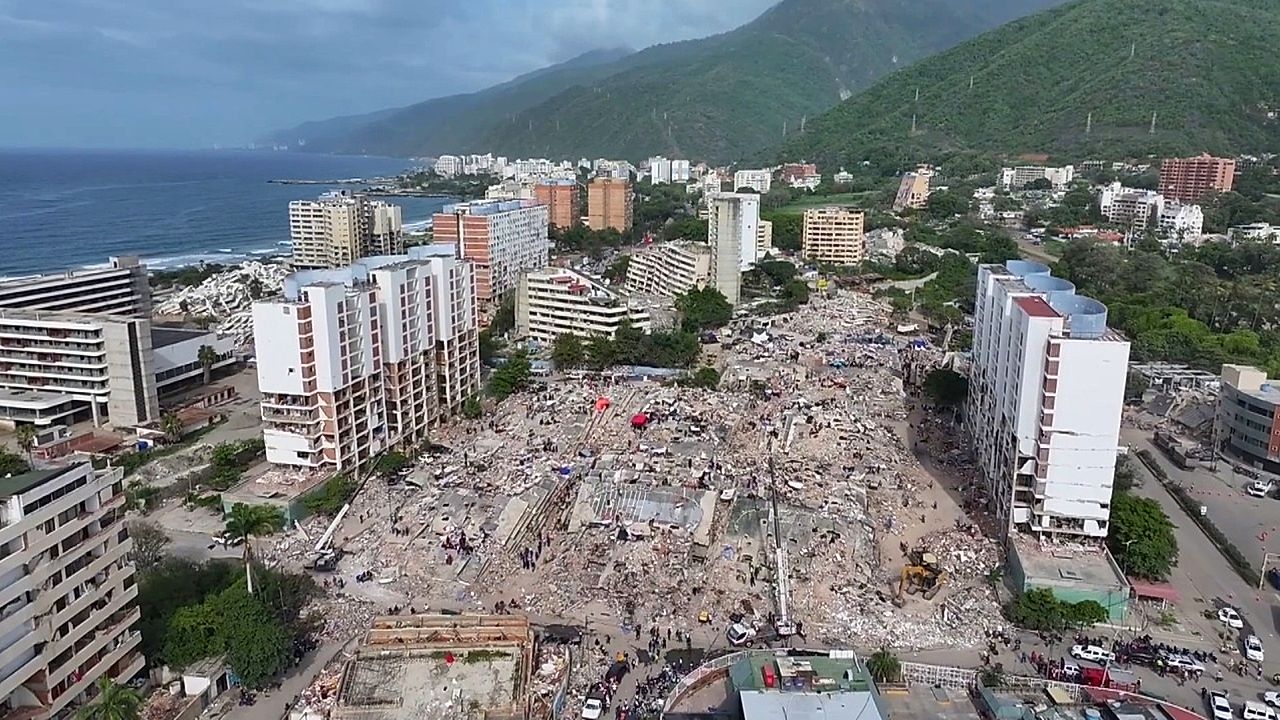 Drone footage reveals scale of destruction after Venezuela's deadly ...