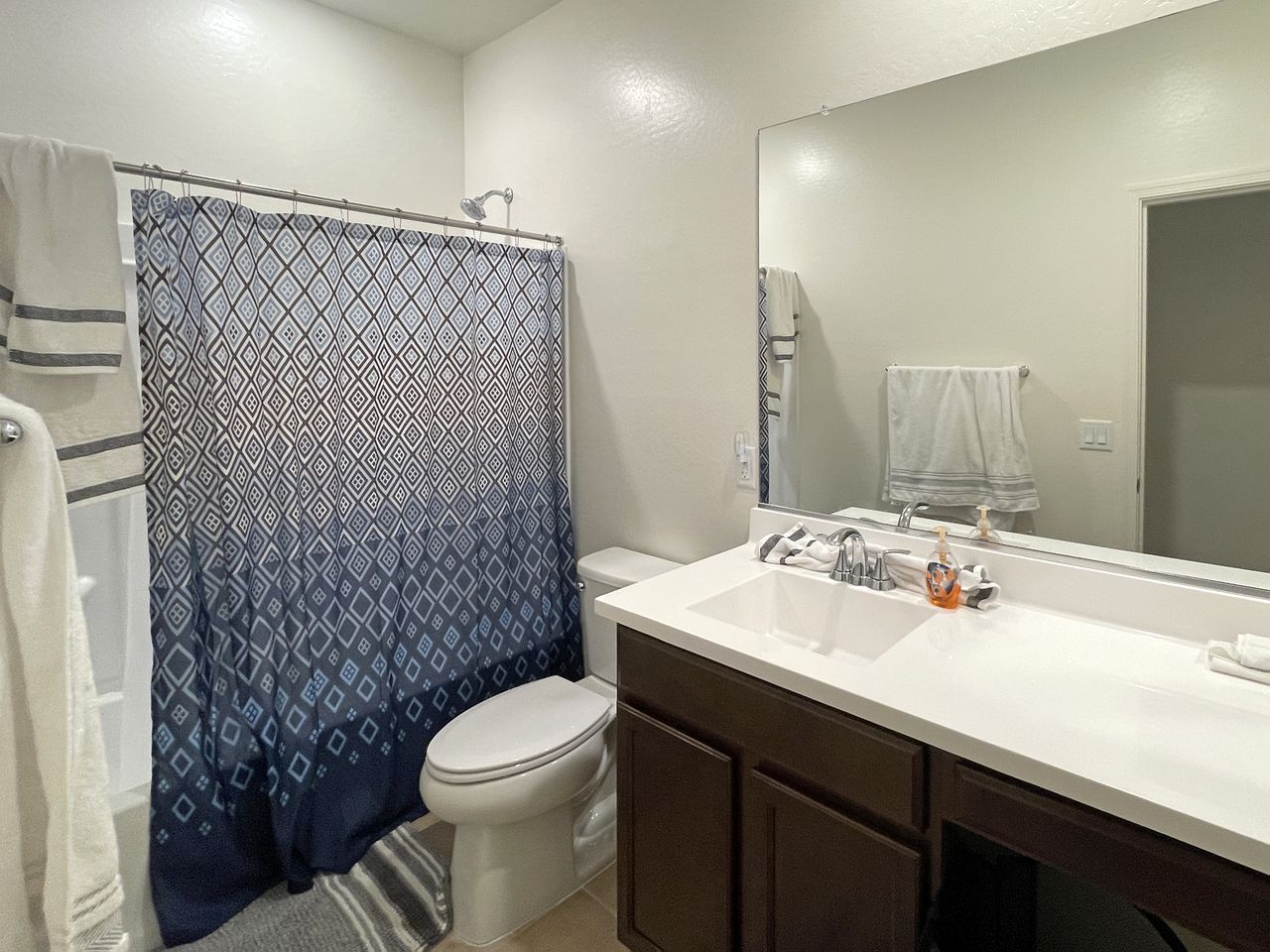 Builder-grade bathroom