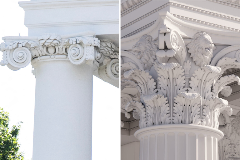Trump posts photo of ornate columns as tarps cover White House portico