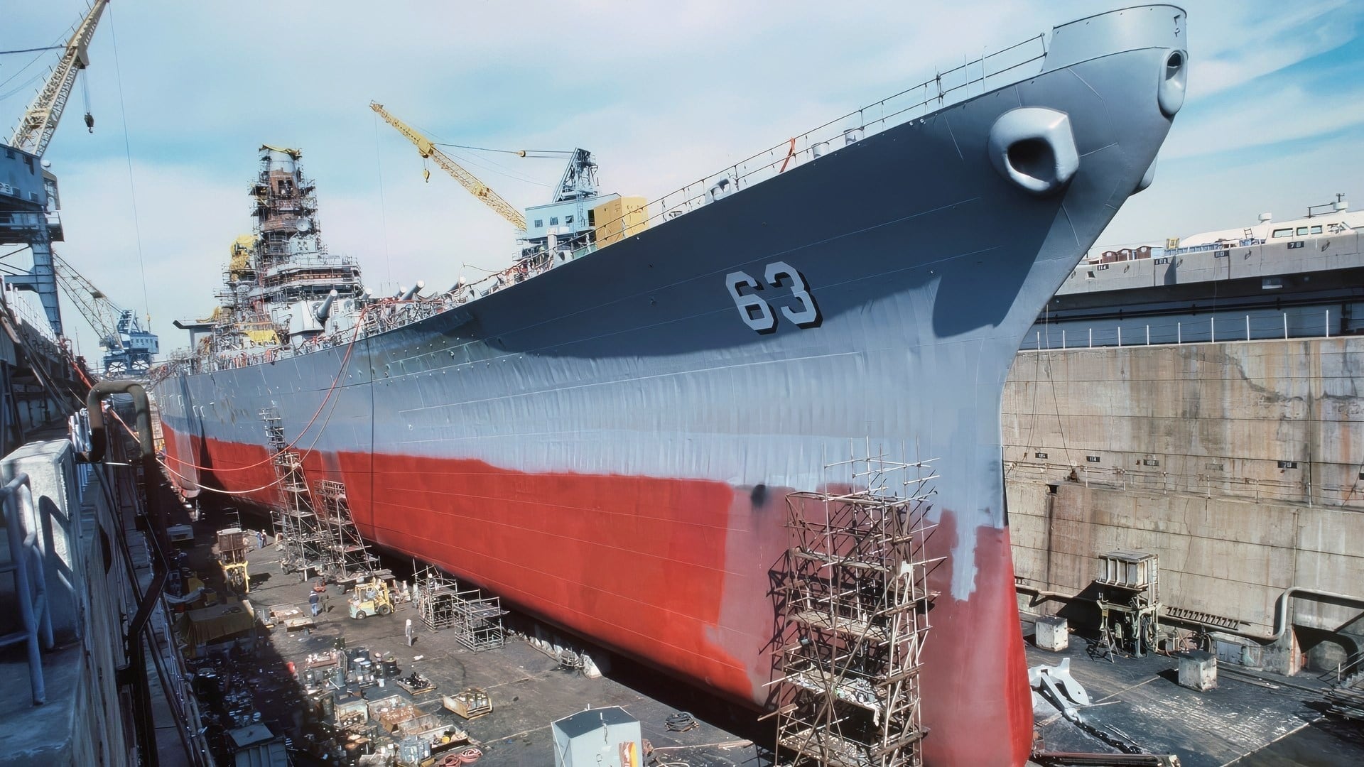 The US Navy laid down the Iowa-class battleship USS Kentucky in 1942 and never finished her