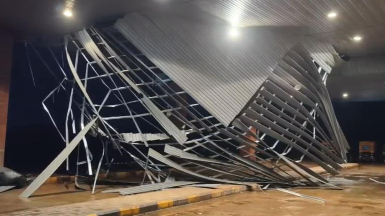 Video: Roof collapses at Ratnagiri railway station in Maharashtra amid heavy rain
