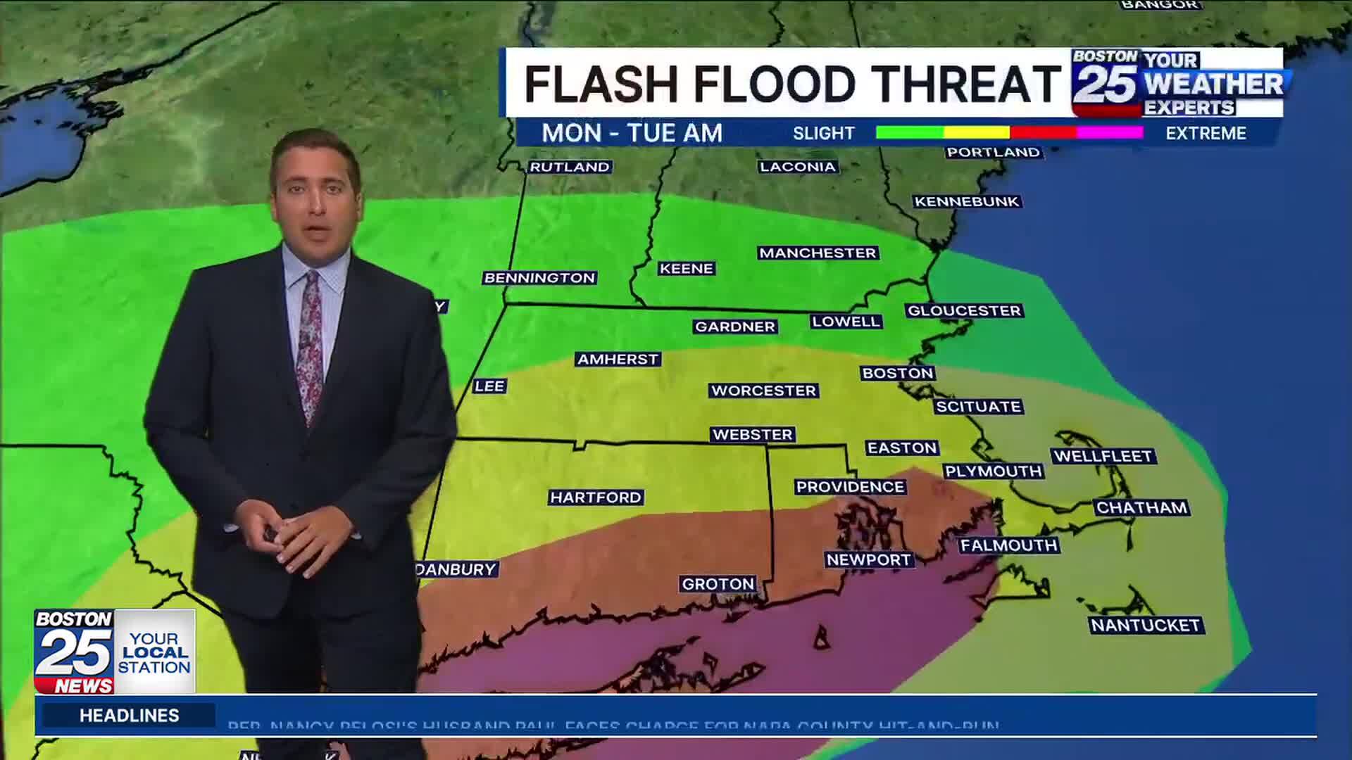 Flood watch in effect for parts of Massachusetts