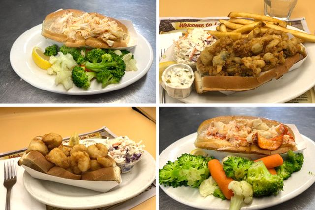Various seafood rolls at Lenny & Joe's Fish Tale