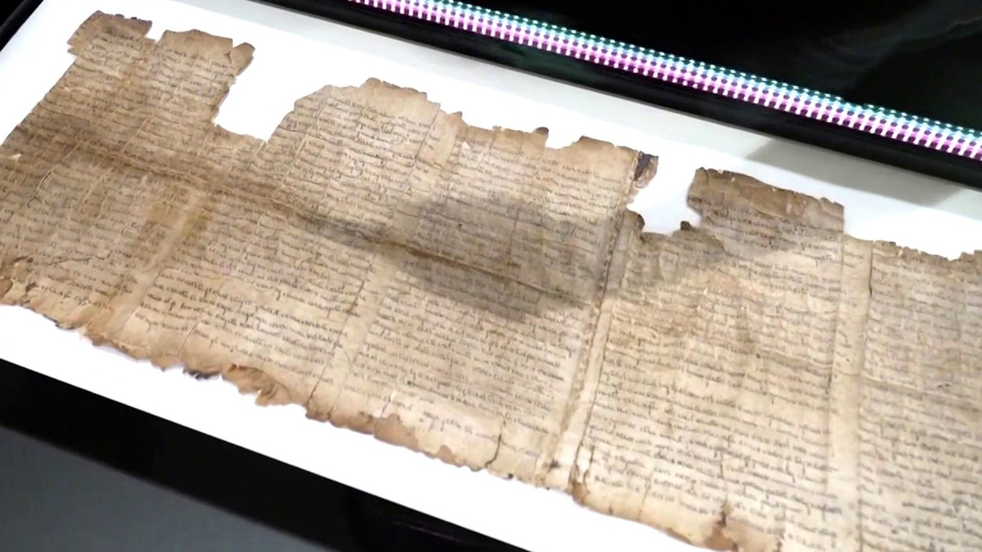 Get a rare look at a Dead Sea Scroll from the Book of Isaiah