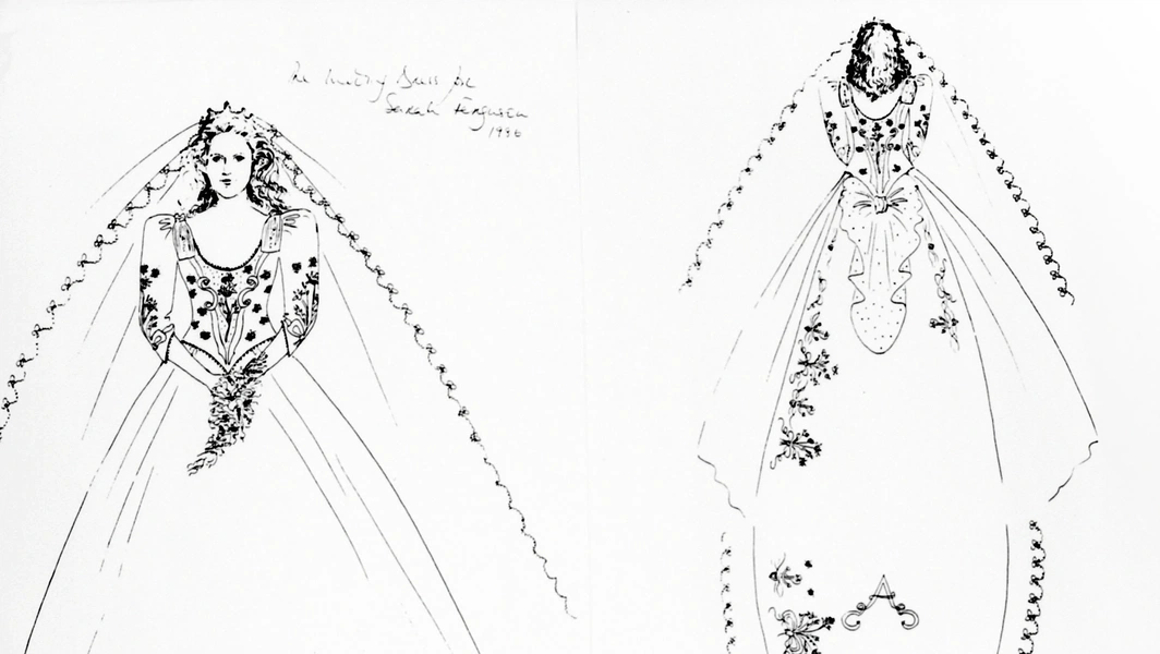 princess sarah ferguson wedding dress Prince Andrew and Sarah Ferguson's 1986 Wedding Photos