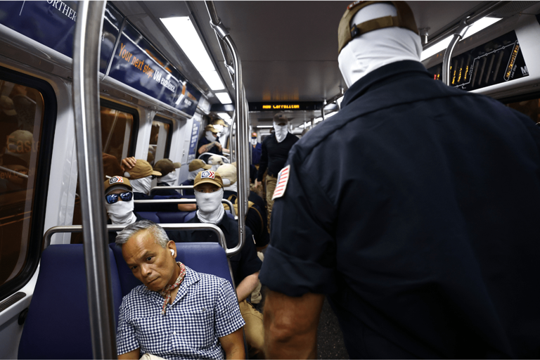 Man surrounded by Patriot Front in viral photo has 6-word message for ...
