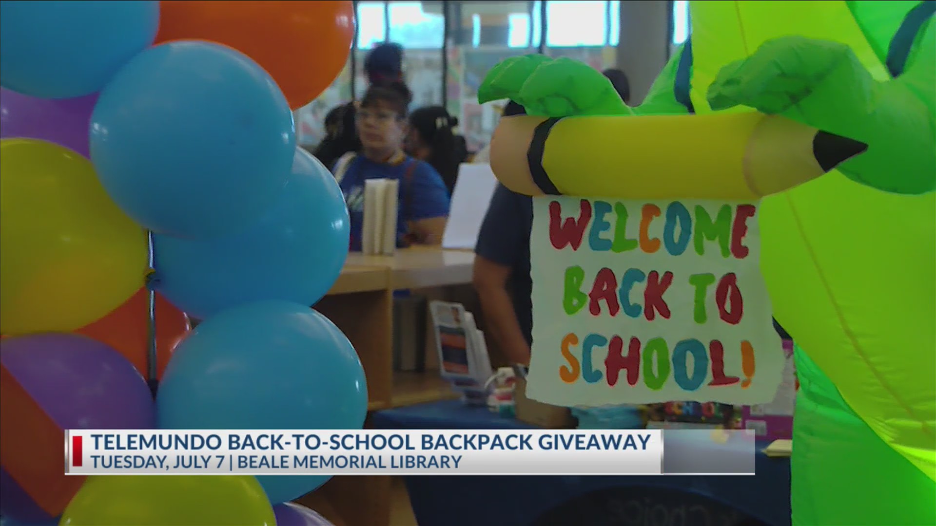 Telemundo back-to-school backpack giveaway set for Tuesday