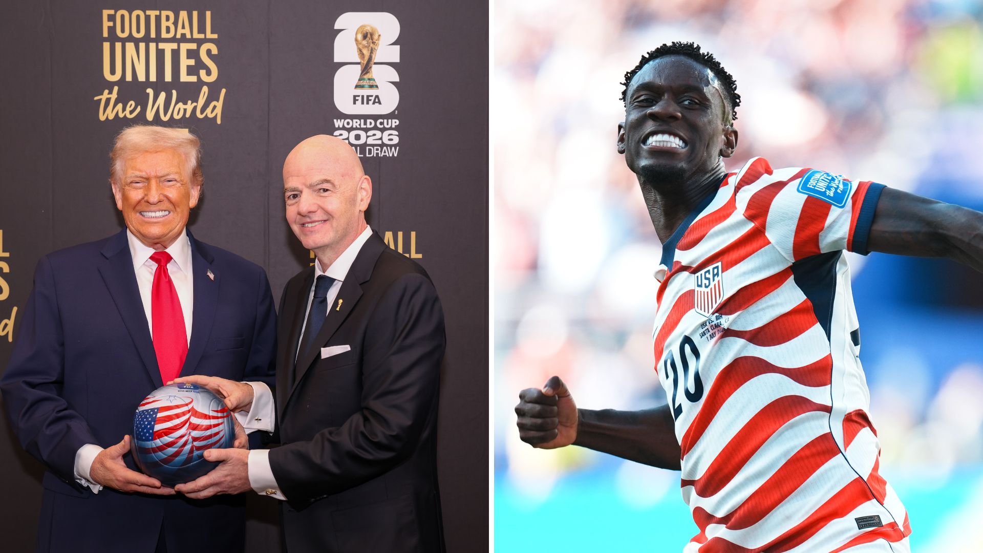 World Cup chaos after FIFA overturns USA star Folarin Balogun's red card following Trump request