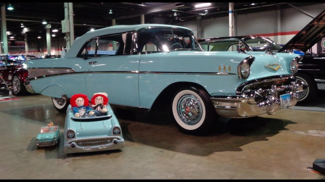 Larkspur blue '57 Chevy perfection