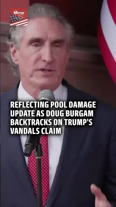 Reflecting Pool Damage Update: Doug Burgam Backtracks on Trump's ...