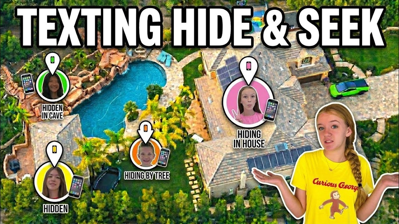 Texting hide and seek inside and outside of my house!