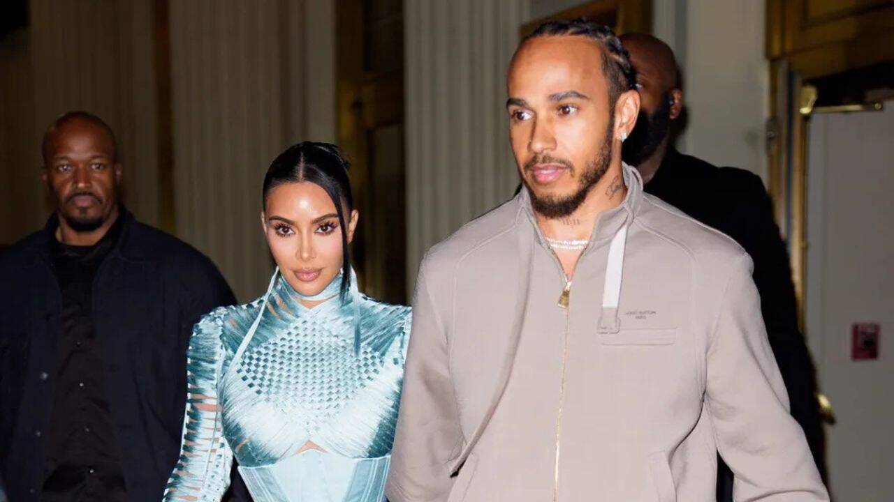 “It's amazing to have her": Lewis Hamilton is in awe of Kim Kardashian as Ferrari star credits her for his happiness