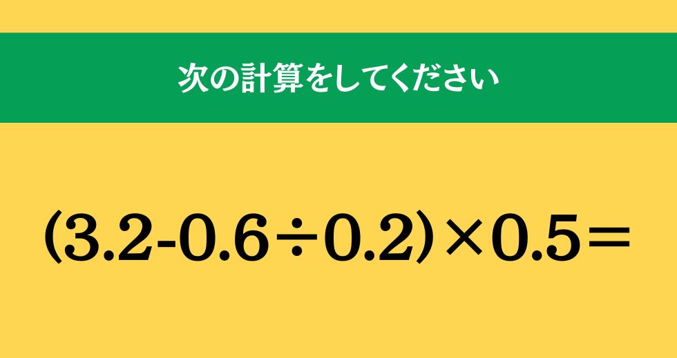 大人ならわかる?小学校の「算数」問題＜Vol.2368＞