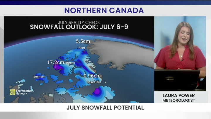 Burst of July snow on tap for parts of Canada this week