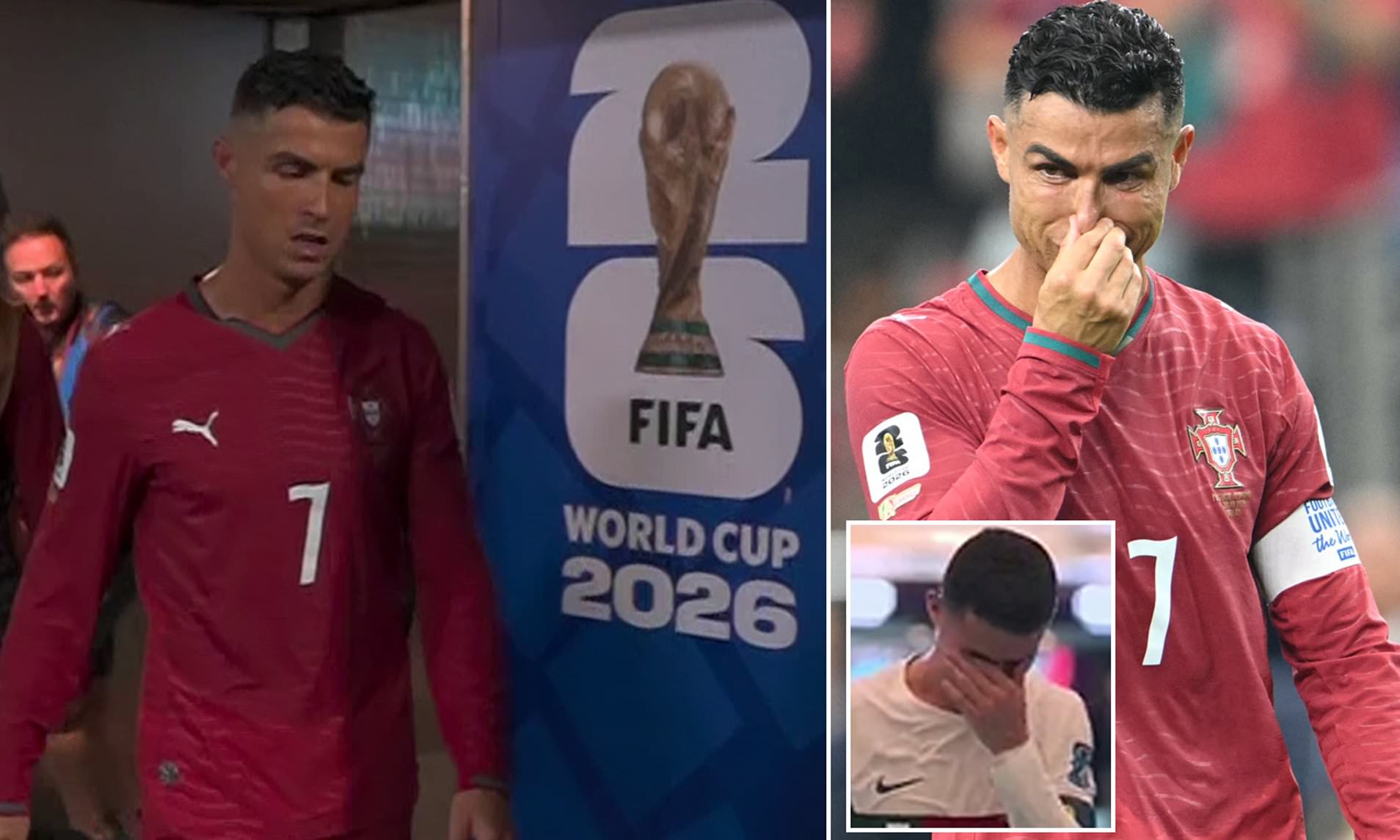 Cristiano Ronaldo's final World Cup act: Portugal star, 41, makes lonely walk down the tunnel