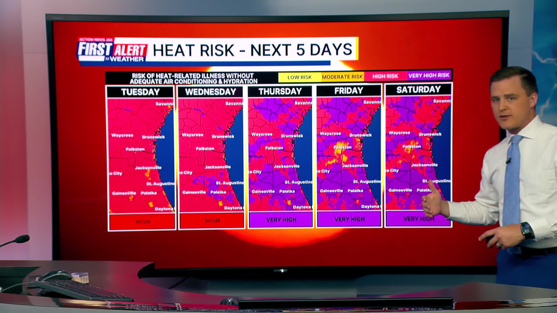 First Alert Weather: Very hot week ahead with few isolated afternoon storms