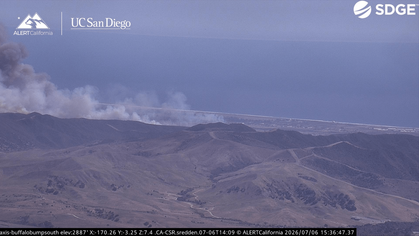 Brush fire on Camp Pendleton sends smoke over North County San Diego