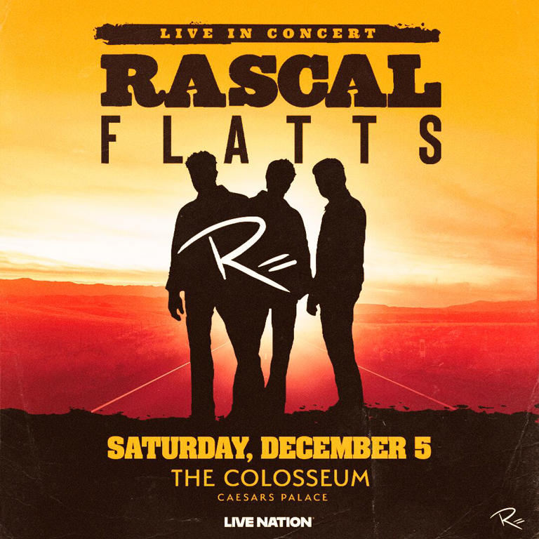 Rascal Flatts announces Las Vegas show at Caesars Palace during NFR