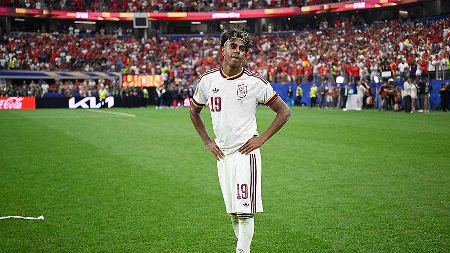 Lamine Yamal is human. | Hannah Peters/FIFA/Getty Images