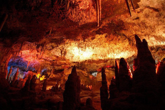 Cave in Majorca on the Balearic Islands