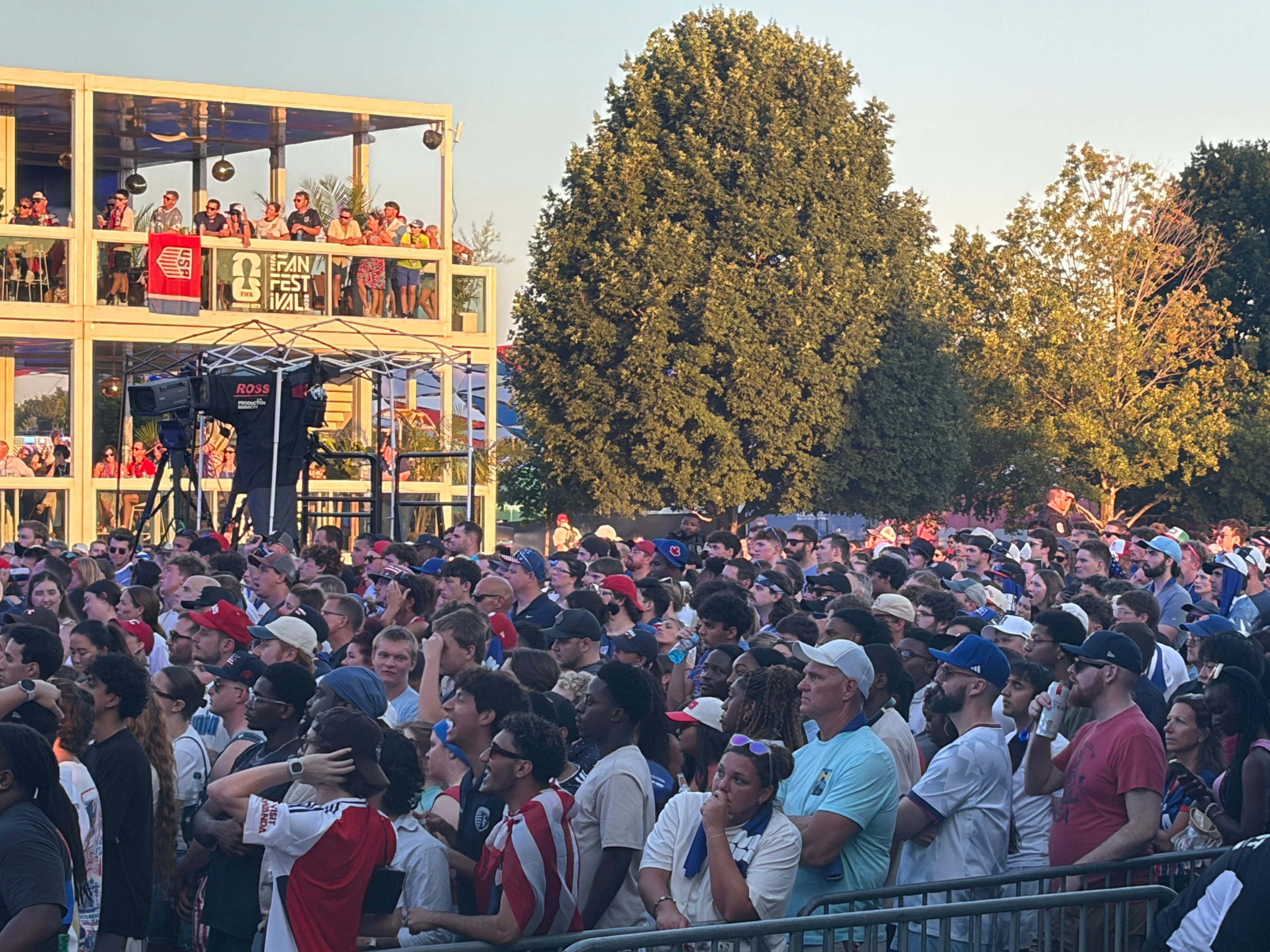US fans leave Fan Fest deflated by disappointing round of 16 loss