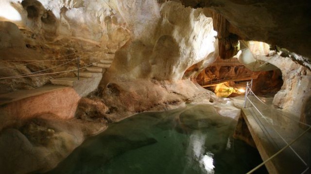 Interior of the cave