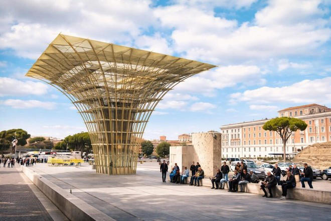 Stop isole di calore: a Roma 10 gradi in meno grazie all'Albero Bioclimatico