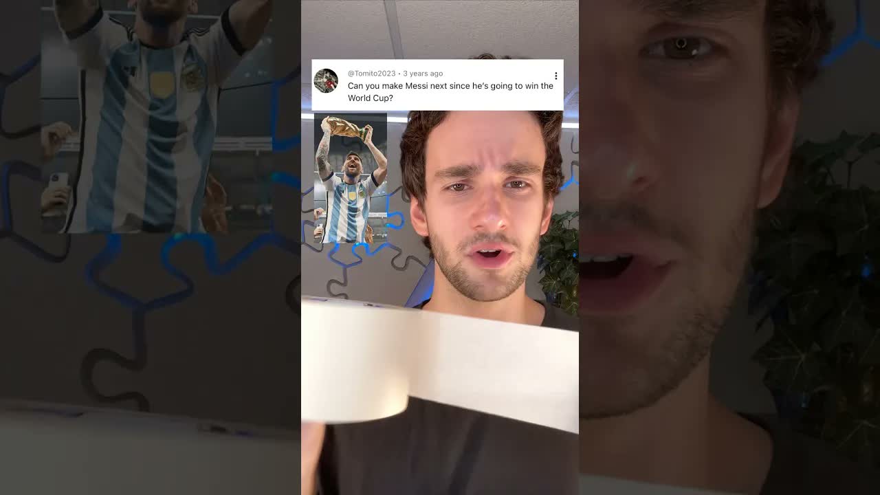 He made Messi out of tiny tape pieces - and shared the napkin contract ...