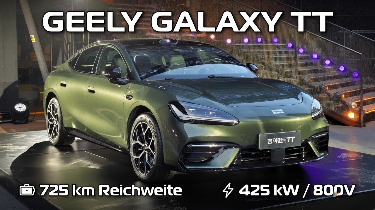 2027 Geely Galaxy TT: Elektro-Fastback mit bis zu 725 km Reichweite