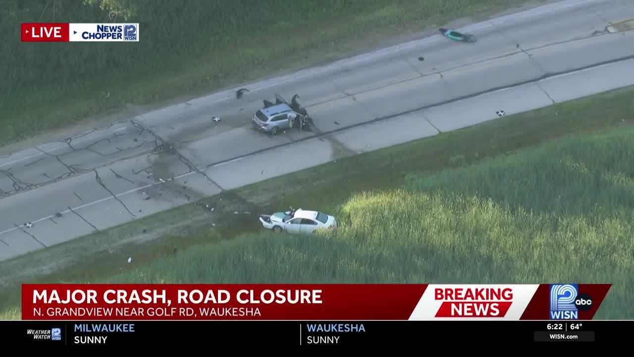 Waukesha head-on crash injures multiple people, driver arrested for OWI