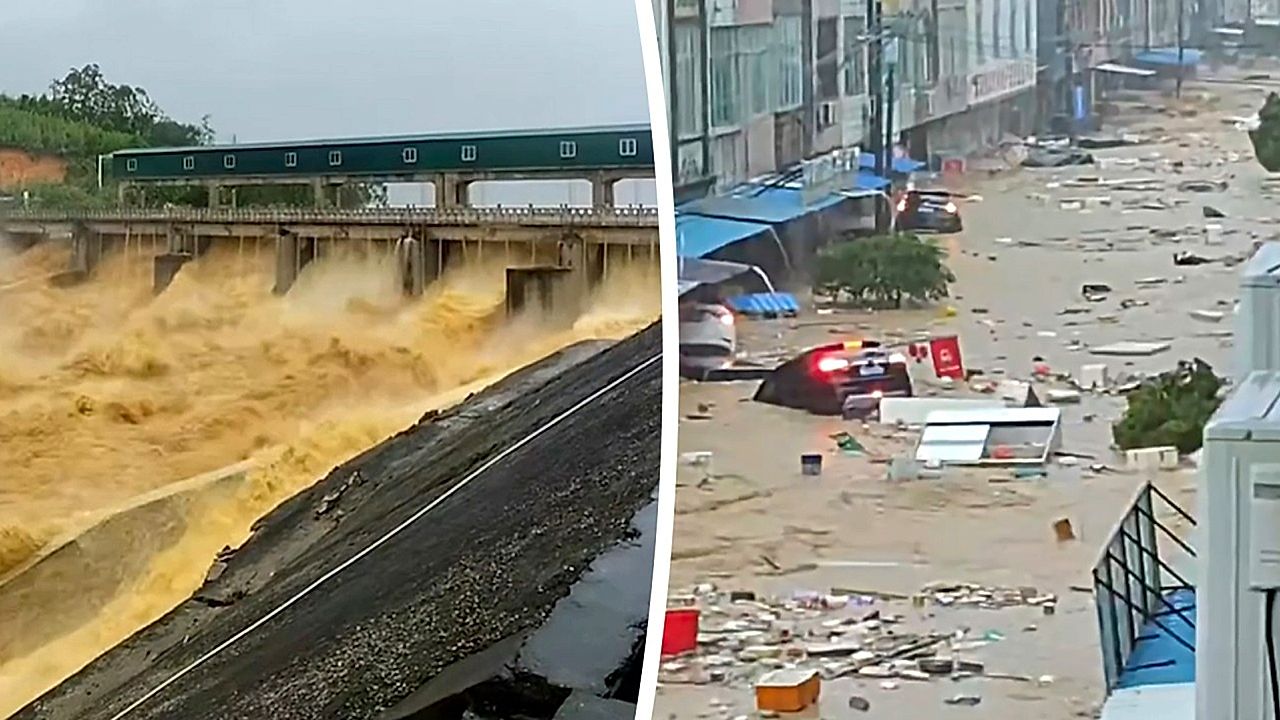 Typhoon Maysak causes massive dam breach in China, two dead in ...