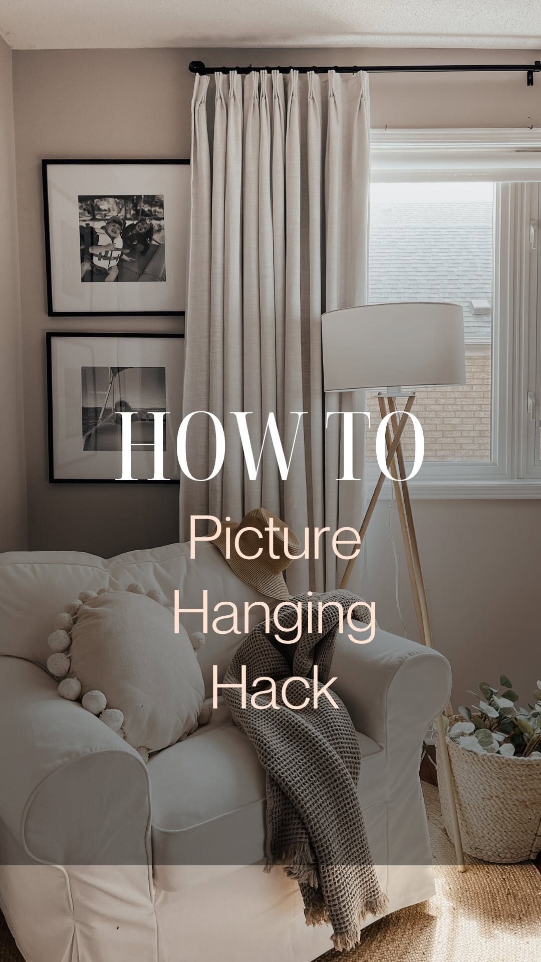 Easy art hanging hack for better placement