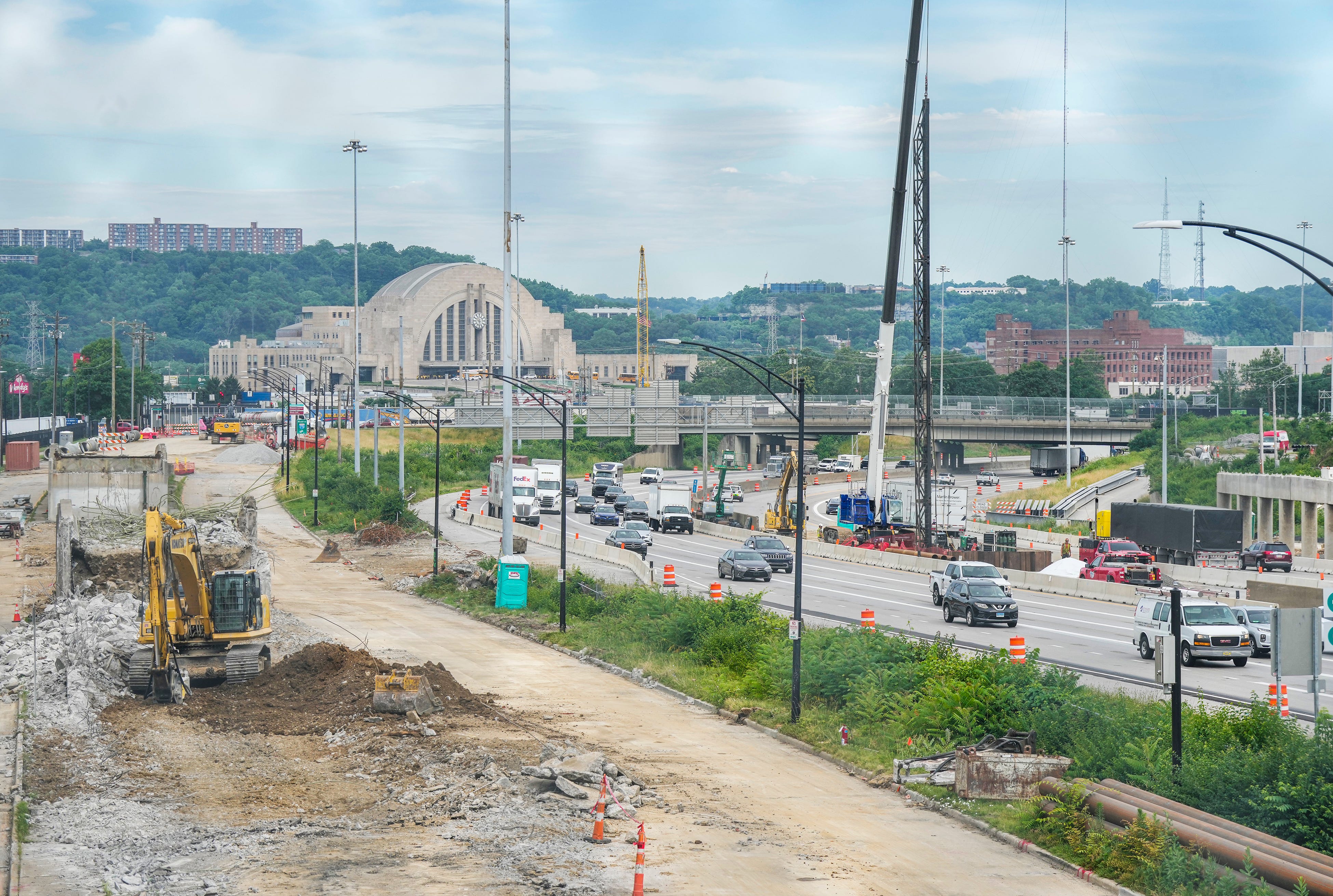 Gest Street exit closed, I‑71 ramp next as bridge work reshapes commute