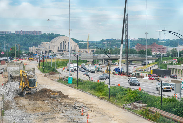 Gest Street exit closed, I‑71 ramp next as bridge work reshapes commute