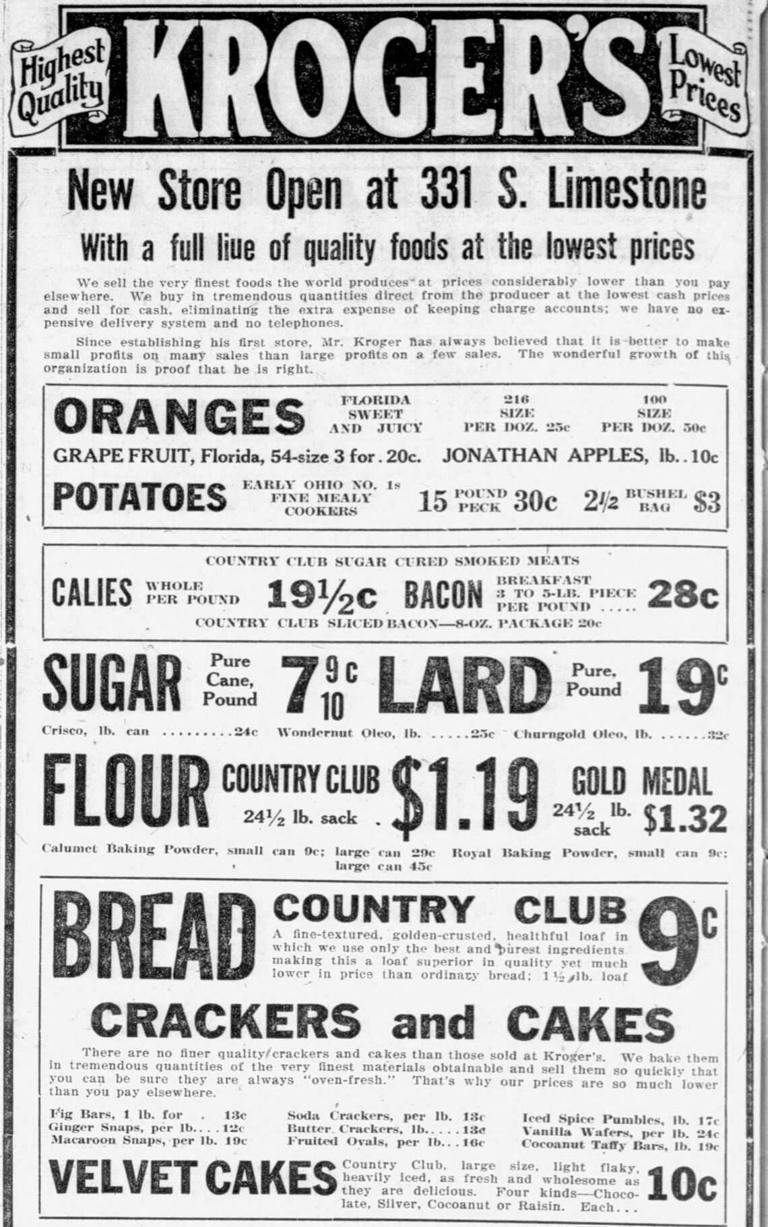 Kroger's 100 years in Lexington in photos: 'Magic carpet' doors, AC and ...