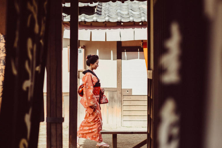 A conversation with a geisha in Japan