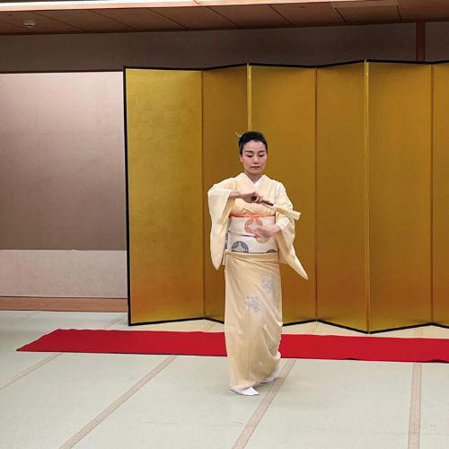A conversation with a geisha in Japan