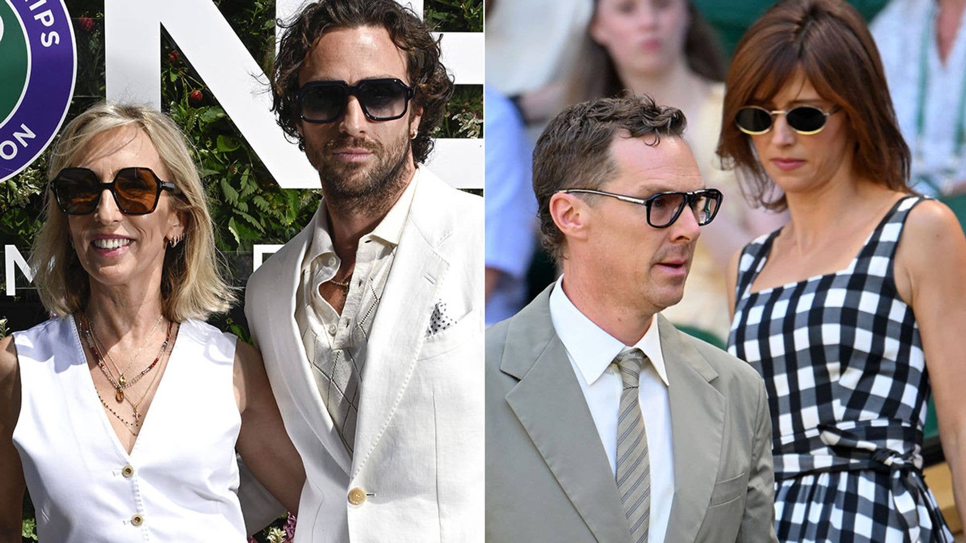 Wimbledon 2026 day 9: Aaron Taylor-Johnson, 36, and wife Sam, 59 ...
