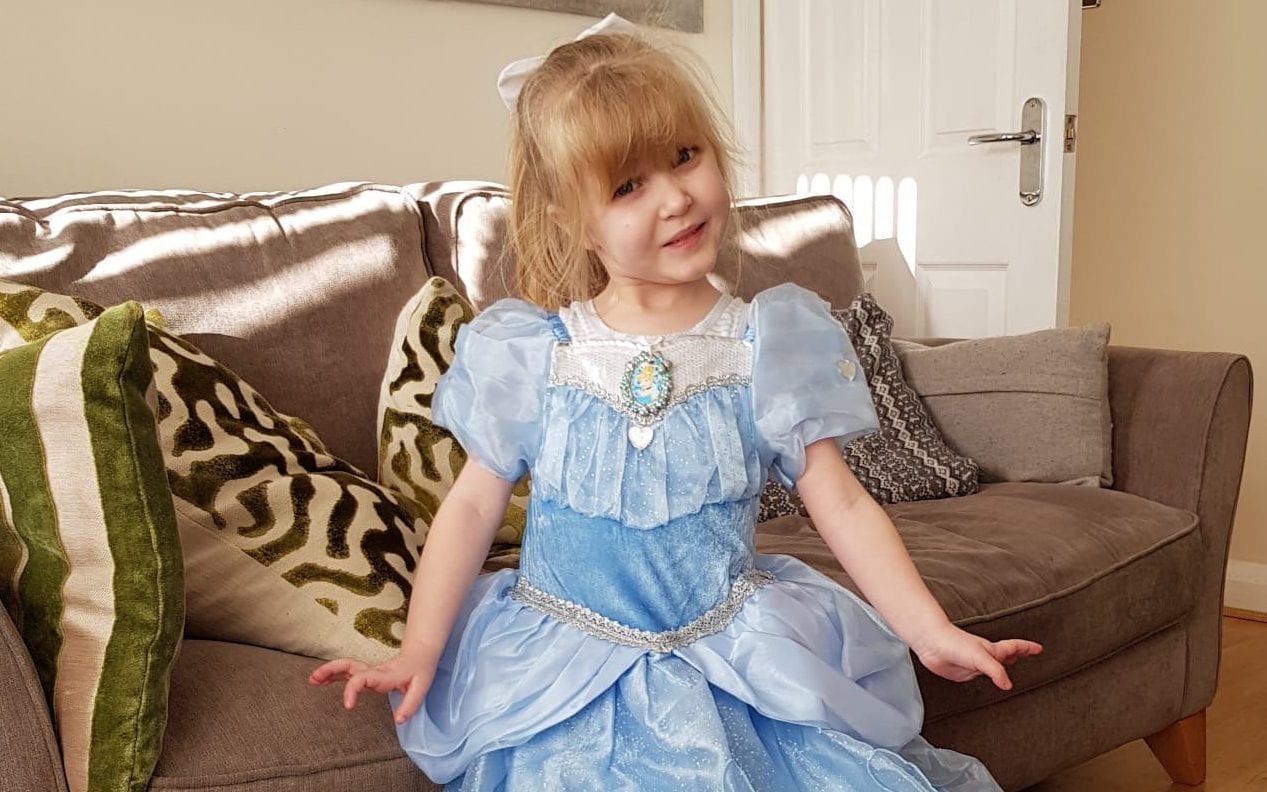Faye Condon was misdiagnosed with Juvenile Dermatomyositis (JDM) at the age of five - Christina Condon/SWNS