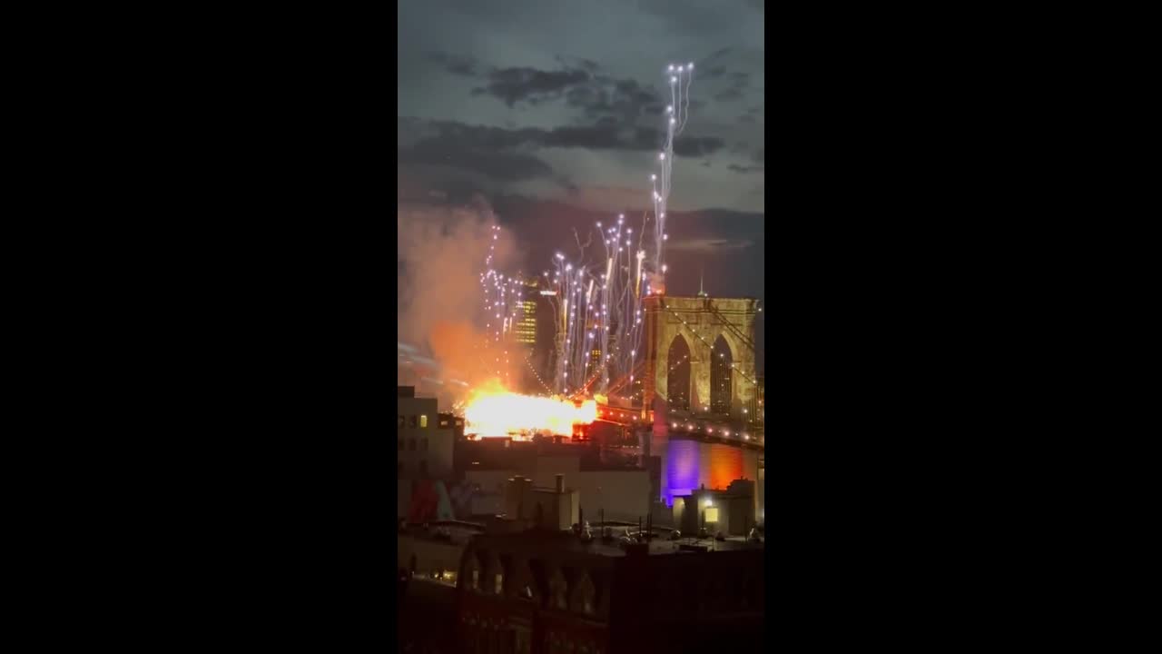 Fireworks light up the skyline during Independence Day celebration in ...